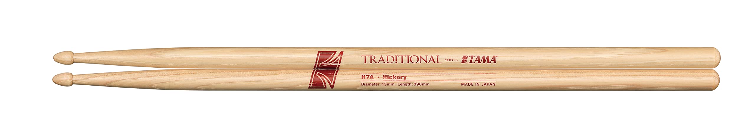Tama H7A Traditional Series Drumsticks American Hickory 13mm x 390mm