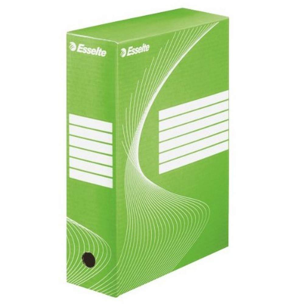 Esselte A4/Foolscap Standard Archiving Box, Green, Pack of 25