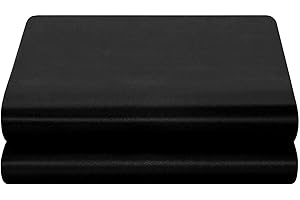 Satin Flat Sheet Only, 1 - Piece Top Sheet, Extra Soft Silk Flat Bed Sheets Sold Separately (Black, Twin)