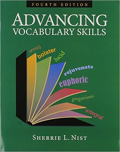 Amazon Com Advancing Vocabulary Skills 9781591941934 Sherrie L Nist Books