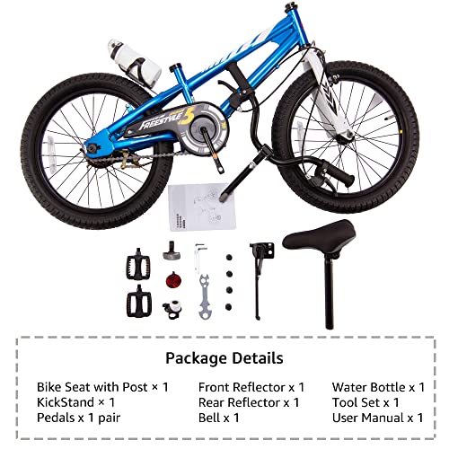 RoyalBaby BMX Freestyle Kid's Bike with Two Hand Brakes, Tool Free