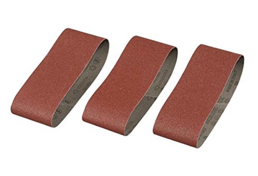 3 Bandas de lija. 65 x 410 mm.Grano 100.