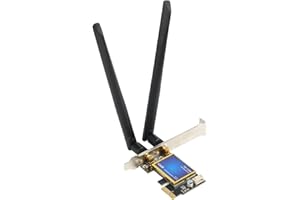 PCIE WiFi Card, BT 4.0 Dual Band Cordless Network Card, with Ultra Low Latency, Desktop Cordless Network Adapter for Windows 