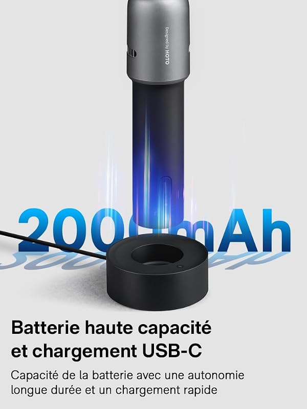 Outil Rotatif Multifonction sans Fil 35 en 1, lumière annulaire LED
