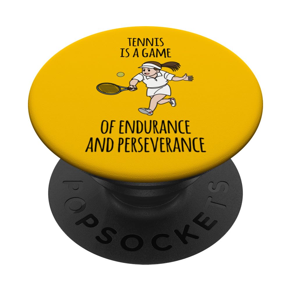 Tennis game of endurance and perseverance PopSockets Swappable PopGrip