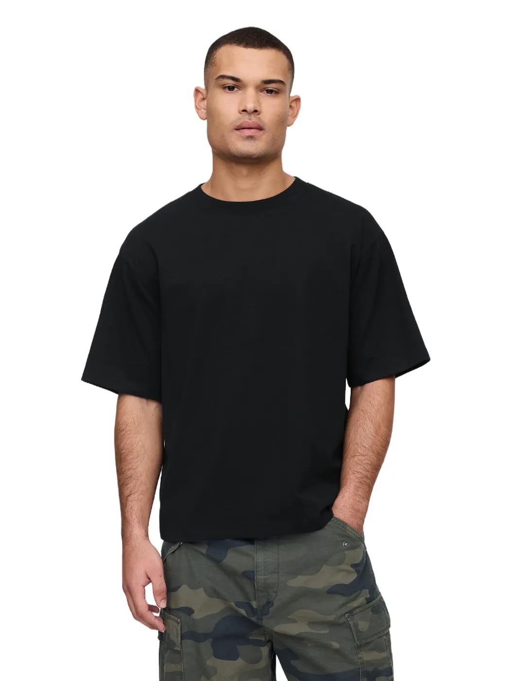 Photo 1 of GAP Mens Vintage Soft Boxy Tee Black L