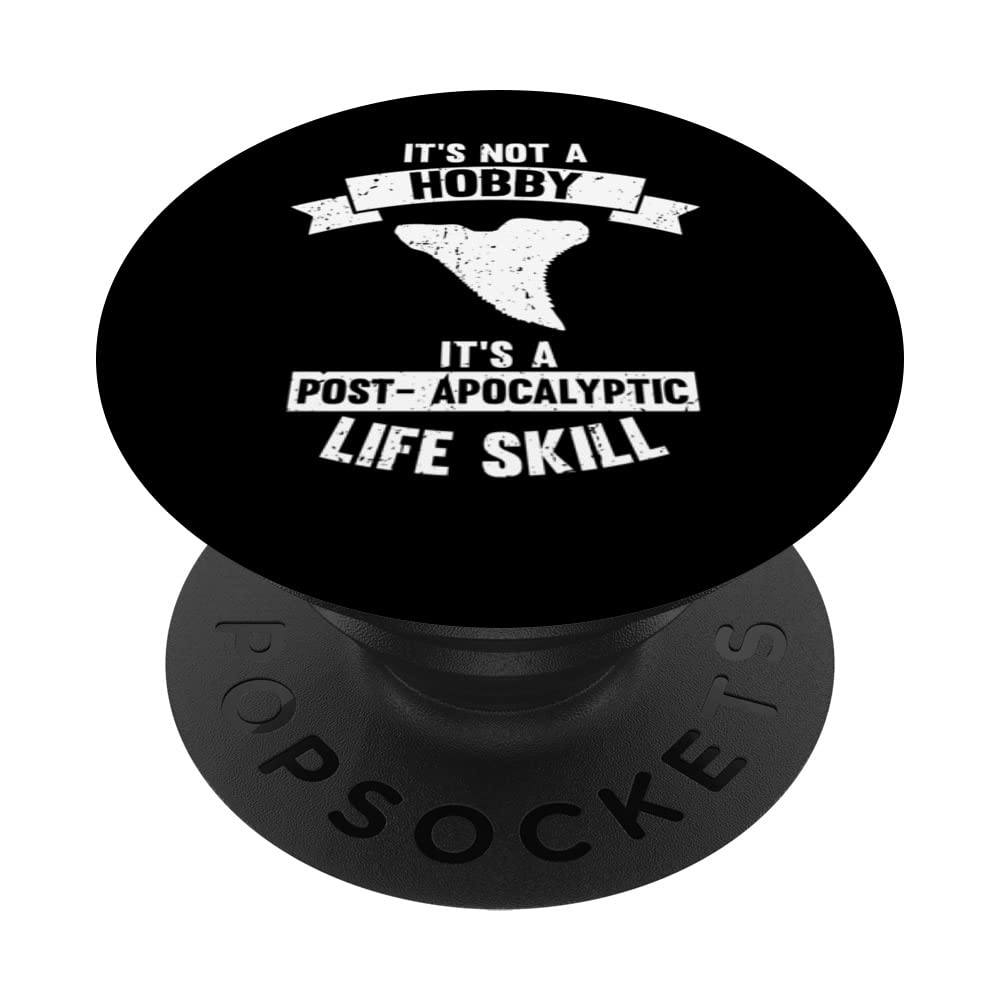 Fossil Tooth Hunter Design for Fossil Tooth Collector PopSockets Swappable PopGrip