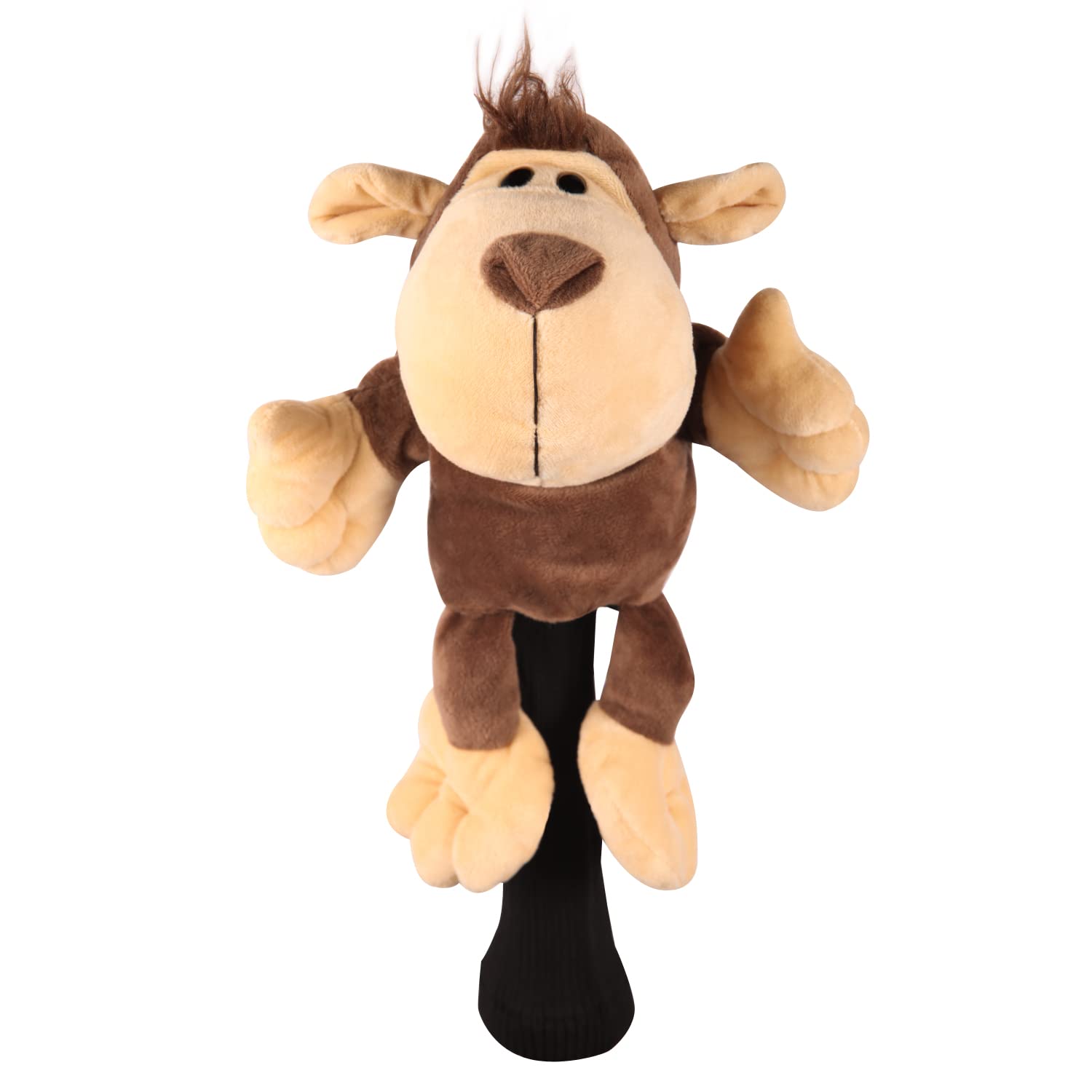 SHABIER Plush Novelty Animal Golf Driver Head Cover for 460cc Head Club (Monkey)
