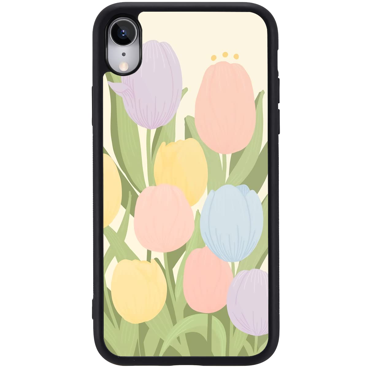 MAYCARI Compatible with iPhone 7/8/SE 2020 Case for Girls Women Children Cute Flower-A Pattern, Girly Art Pattern with Soft TPU Hard Back Protective Case for iPhone 7/8/SE 2020 — image 1