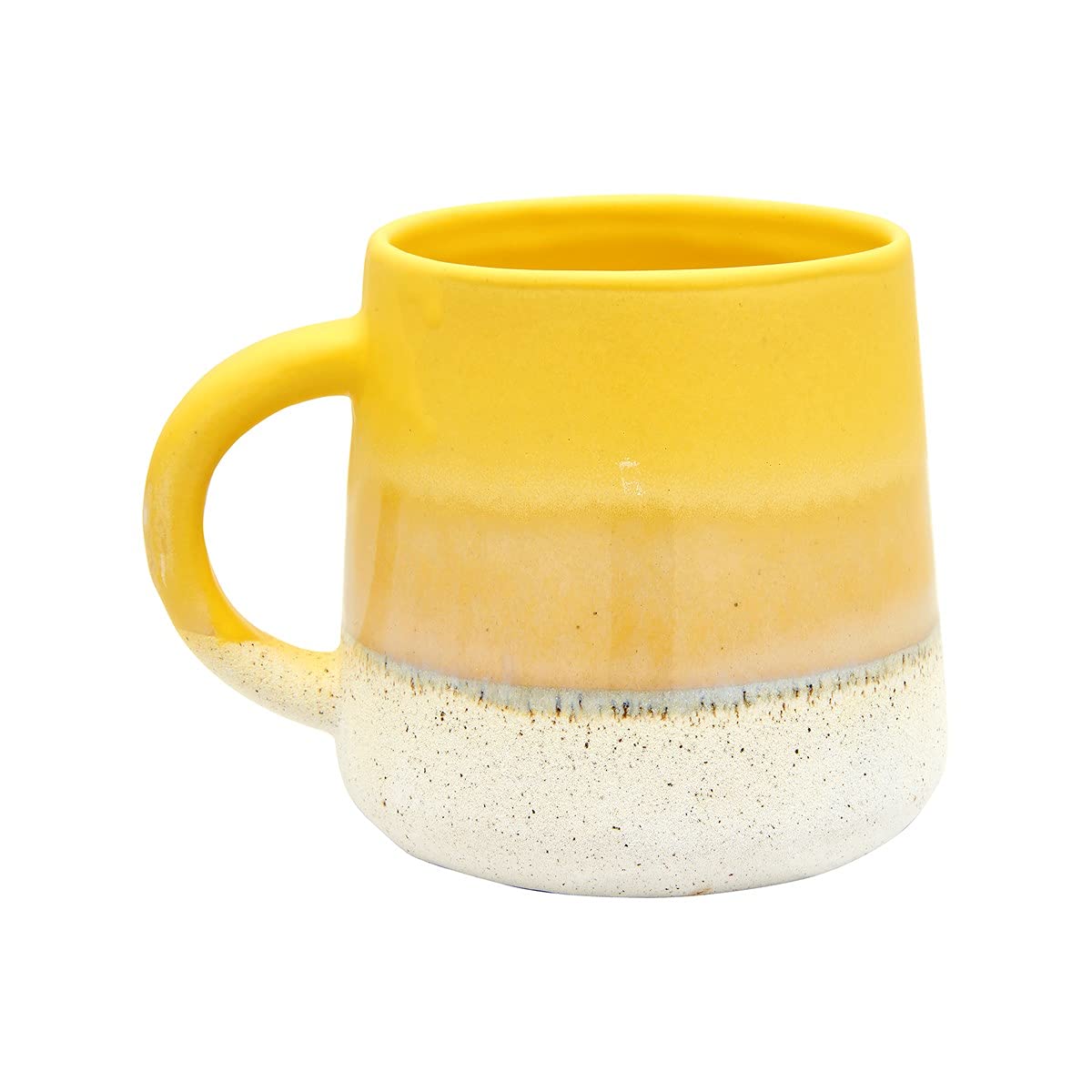 Sass & Belle Mojave Glaze Yellow Mug - Ceramic Coffee Mug and Tea Cup with Artisan Finish Stylish Home Decor Kitchen Accessory Designed by Sass and Belle