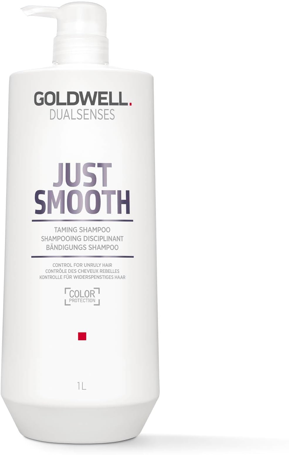 Goldwell Dualsenses Just Smooth Shampoo 1L Unruly Frizzy Hair Minimizes Color