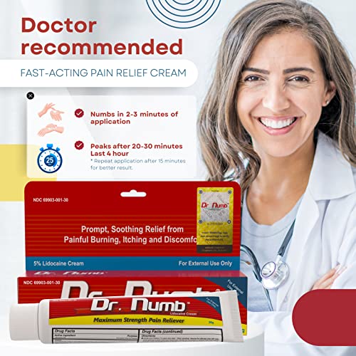 Dr. Numb 5 Lidocaine Numbing Cream Maximum Strength With Vitamin E