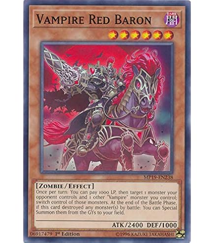 Amazon.com: YU-GI-OH! - Vampire Hunter (SHSP-EN034) - Shadow Specters - 1st  Edition