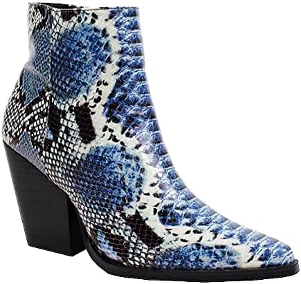 blue western booties