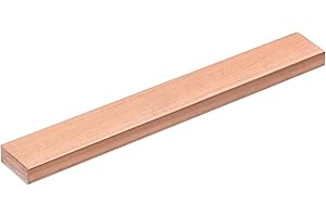uxcell Copper Flat Bar, 0.31" Thickness x 0.79" Width x 5.91" Length Copper Bus Bar Stock Plate Mill for Electrical (8mm x 20