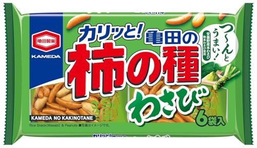 亀田製菓 亀田の柿の種わさび6袋詰164g×12袋商品画像