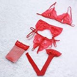 SUMOUMOU Erotic underwear Lace Transparent Open Bra Erotic ...