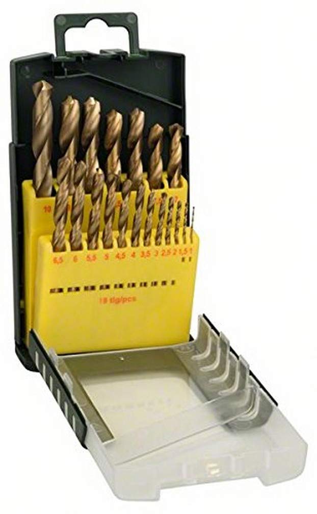 Bosch Accessories 19-Piece Metal Drill Bit Set HSS-TiN Titanium