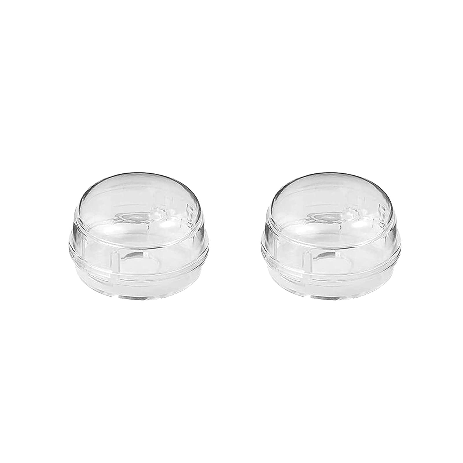 Photo 1 of 2 Pcs Stove Knob Covers Gas Stove Covers Easy Installation Oven Lock Child Safety Proof Transparent Cooker Switch Protective Covers for Baby Toddler Child Kitchen Safety(Check Dimensions)