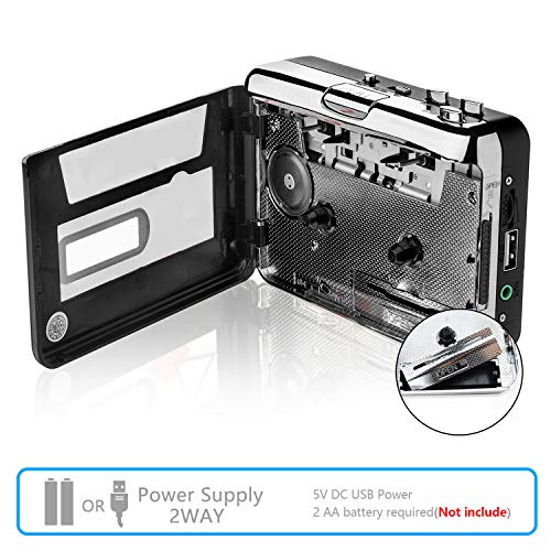 Reshow Portable Cassette Player, Best Overall Standalone USB Cassette