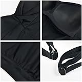 WIN.MAX One Piece Tummy Control Swimsuit Ruched Padded Plus Size QH UK16 view 5