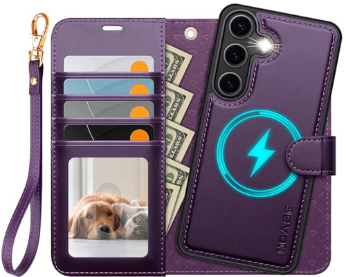OCASE Schutzhülle für Samsung Galaxy S25 Plus Hülle(2in1) Dunkel violett