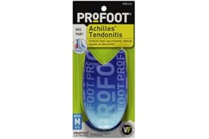 PROFOOT Achilles Tendonitis Orthotic Heel Cup for Men (Sizes 8-13) - Pain Relief Shoe Inserts for Heel Support & Alignment - 1 Pair