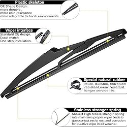 AUTOBOO 24"+18" Windshield Wipers with 10" Rear