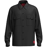 Hugo Mens Twill Patch Pockets Button Down Overshirt