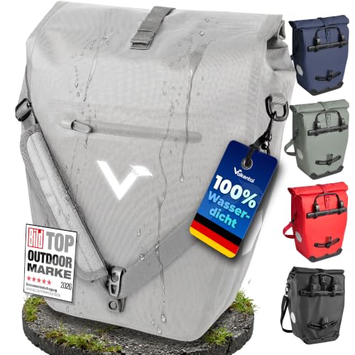 Valkental Gepäckträgertasche 28L, Abschließbar & PVC-frei