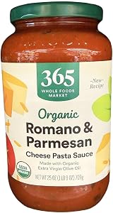 365 by Whole Foods Market Organic Romano & Parmesan Pasta Sauce, 25 OZ