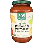 365 by Whole Foods Market Organic Romano &amp; Parmesan Pasta Sauce, 25 OZ