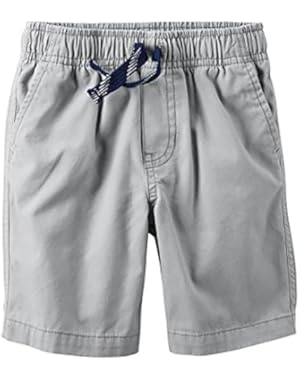 Baby Boys’ Pull-On Canvas Shorts, Gray (2T)