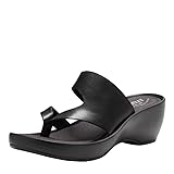 Eastland womens Laurel wedges sandals, Black, 7 US