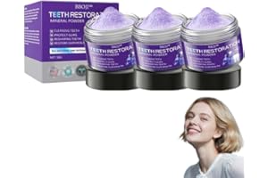 CRAZYLEAF BBOJI Teeth Restoration Mineral Powder, Teeth whitening Powder, Freshen Breath Whitening, Remineralizing Tooth, Anti-Cavity (3)
