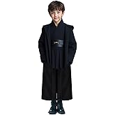 COSXINGYI Kids Boys Costume Robe Cloak with Hood Tunic Belt Pants Set Halloween Cosplay Outfit 6 years and up