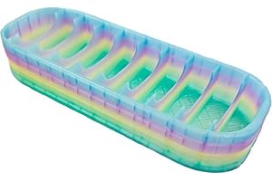 Tray Organizer, Multi-Compartment Plastic Bead Storage Case for Drills and Tools, Gradient Color Craft Organizer, Painting En