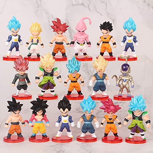16 Piece Dragon Ball Z Action Figure Set Cake Topper Party Favor Supplies 3 Inch Dragon Ball Z Collectible Model Pricepulse
