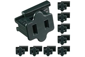 Frienda 10 Pieces Zip Plug Gilbert Vampire Slip On Plugs for Christmas(SPT-2 Female Slide Together Plug)