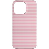 Pastel Pink Stripes Geometric Horizontal Lines Trendy Case for iPhone 14 Pro Max