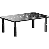 Computer Monitor Stands, 3-Level Adjustable Ergonomic Riser for Neck Relief, Vented Cooling Platform, Holds Up to 20KG, Unive
