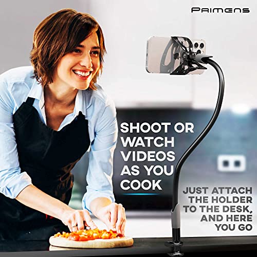 Phone Holder for Bed, Gooseneck Phone Holder Mount for Desk, Cell Phone