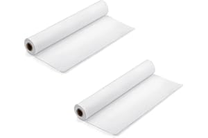 UDAREIT White Craft Paper Roll 15"×511" Arts Paper for Kids Painting Drawing, Wrapping Paper for Gifts, White Easel Paper, Packing Paper for Moving Shipping (42.6ft) 2Pack