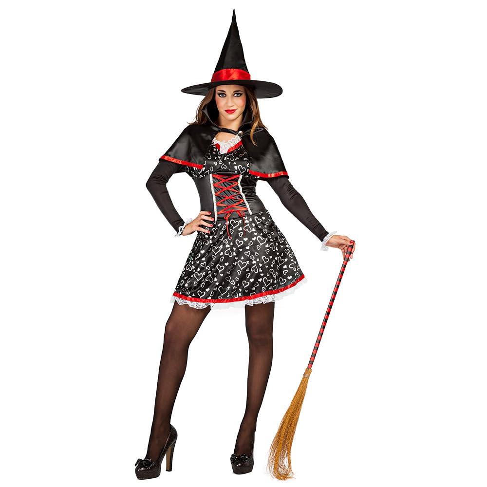 Boland 79237 Adult Lovely Witch Costume, Multi-Coloured, M-L