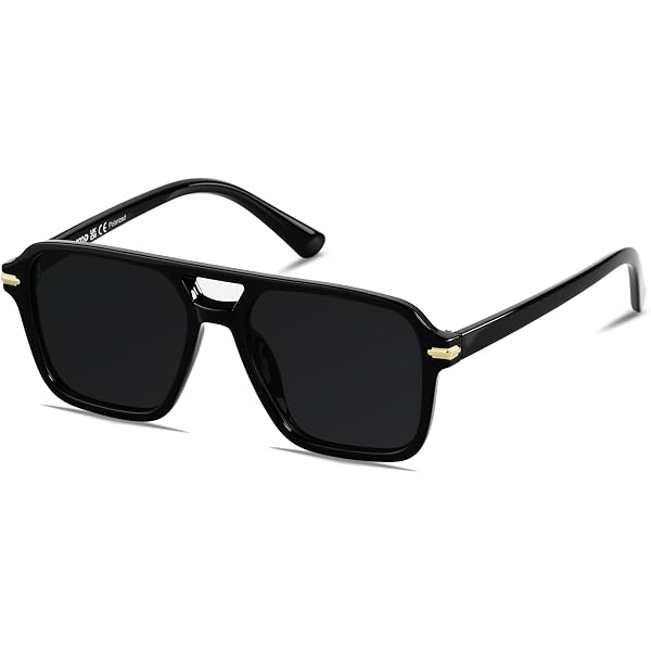 Amazon.com: mosanana Aviator Sunglasses for Women Men Black  display picture 3