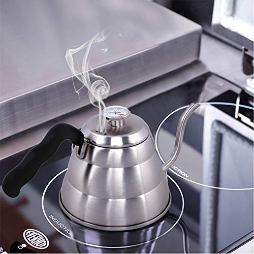 Pour Over Coffee Kettle with ThermometerFlow Gooseneck Tea Kettles