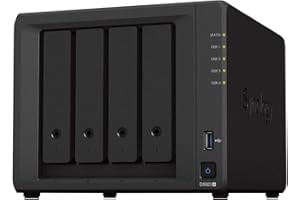 Synology DS923+ 4-Bay Diskstation NAS (AMD Ryzen™ 4 Threads R1600 Dual-Core 4GB Ram 2xRJ-45 1GbE LAN-Port)
