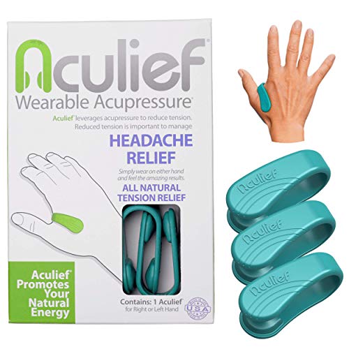 Aculief Wearable Acupressure for Headache and Migraine Relief, All