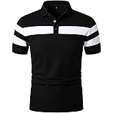 HOOD CREW Mens Short Sleeve Polo Shirts Stylish Design Summer T Shirt