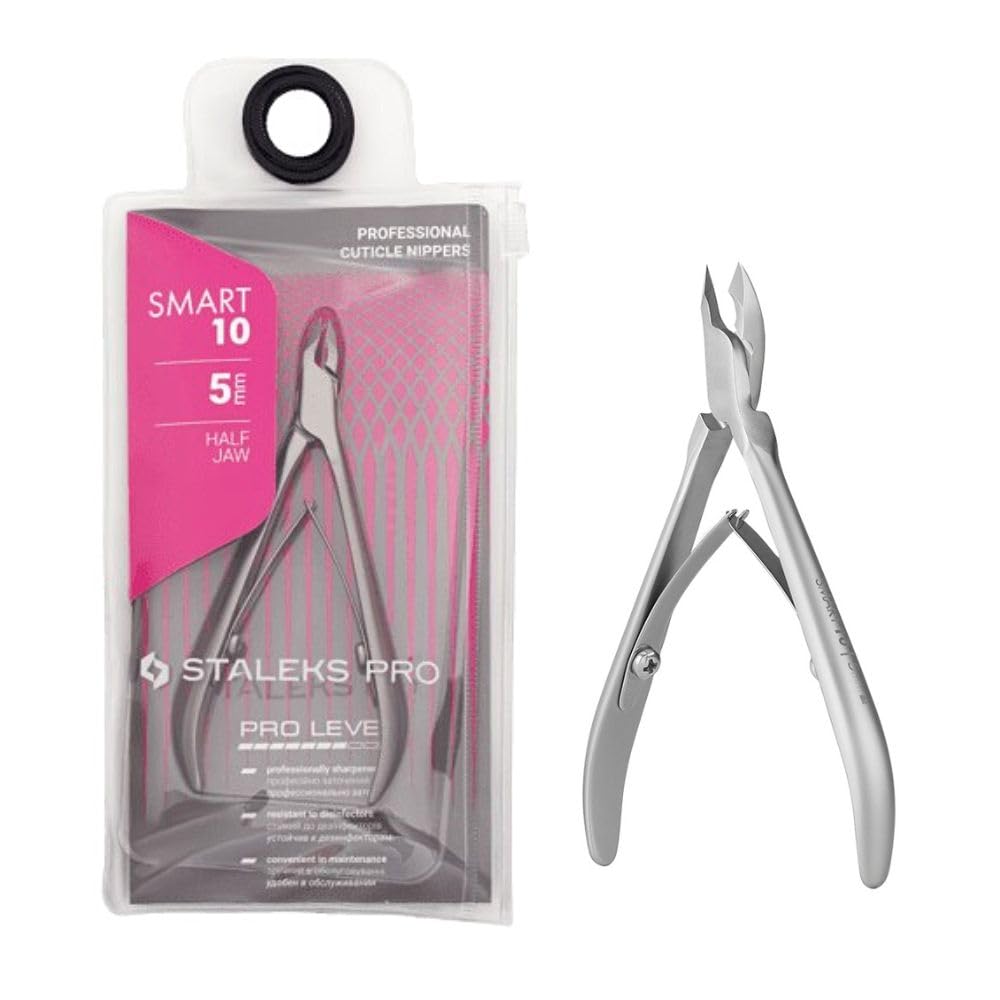 STALEKS PRO by Natury Nails Professional Cuticle Nipper 3 mm Stainless Steel Smart 10-5 (NS-10-5)